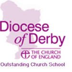 Logo reading Diocese of Derby Outstanding Church School